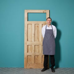 Reclaimed 9-Panel Pine Front Door for Glazing