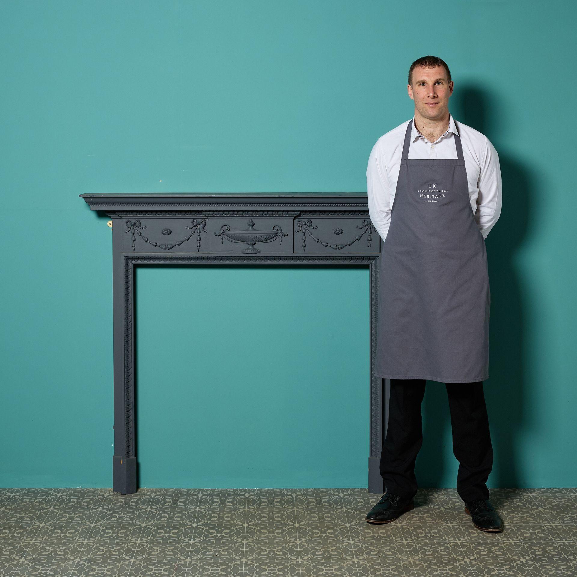 Reclaimed Adam Style Carved Pine Fire Surround For Sale at 1stDibs