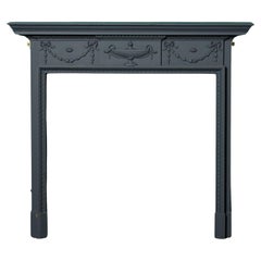 Reclaimed Adam Style Carved Pine Fire Mantel