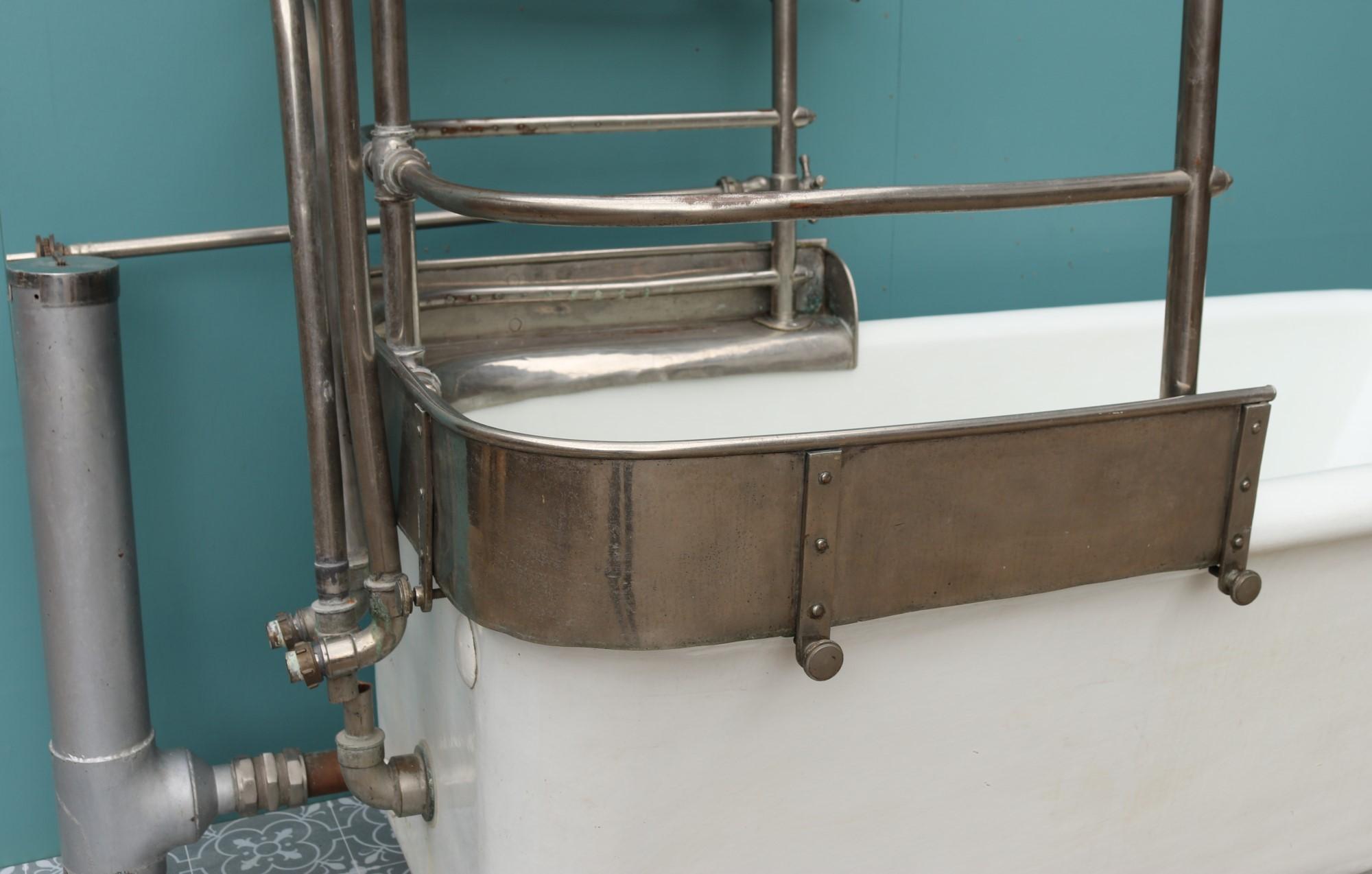 Reclaimed Antique Canopy Bath and Shower For Sale 3