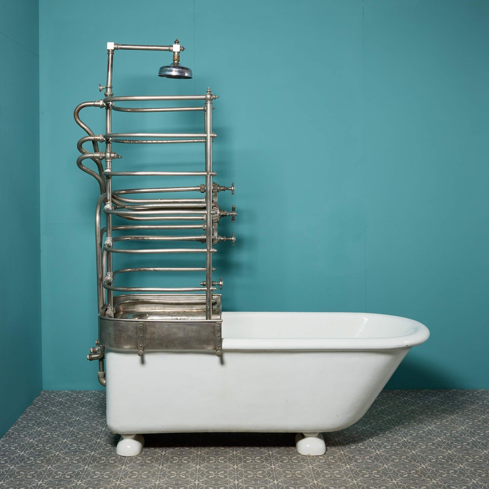 19th Century Antique Canopy Bath & Shower For Sale