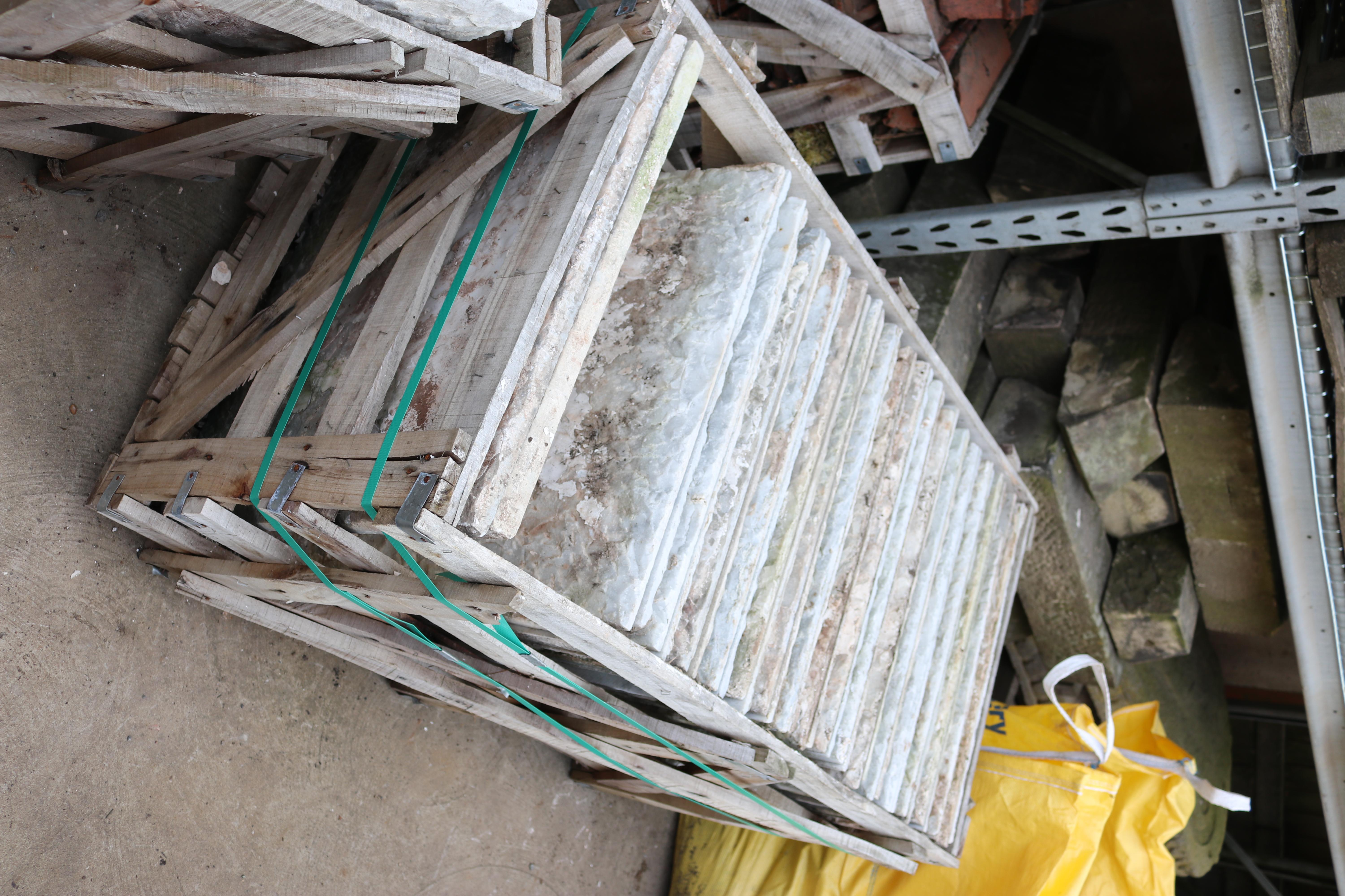 Reclaimed Antique Carrara Marble Floor Tiles 32.8 M2 2