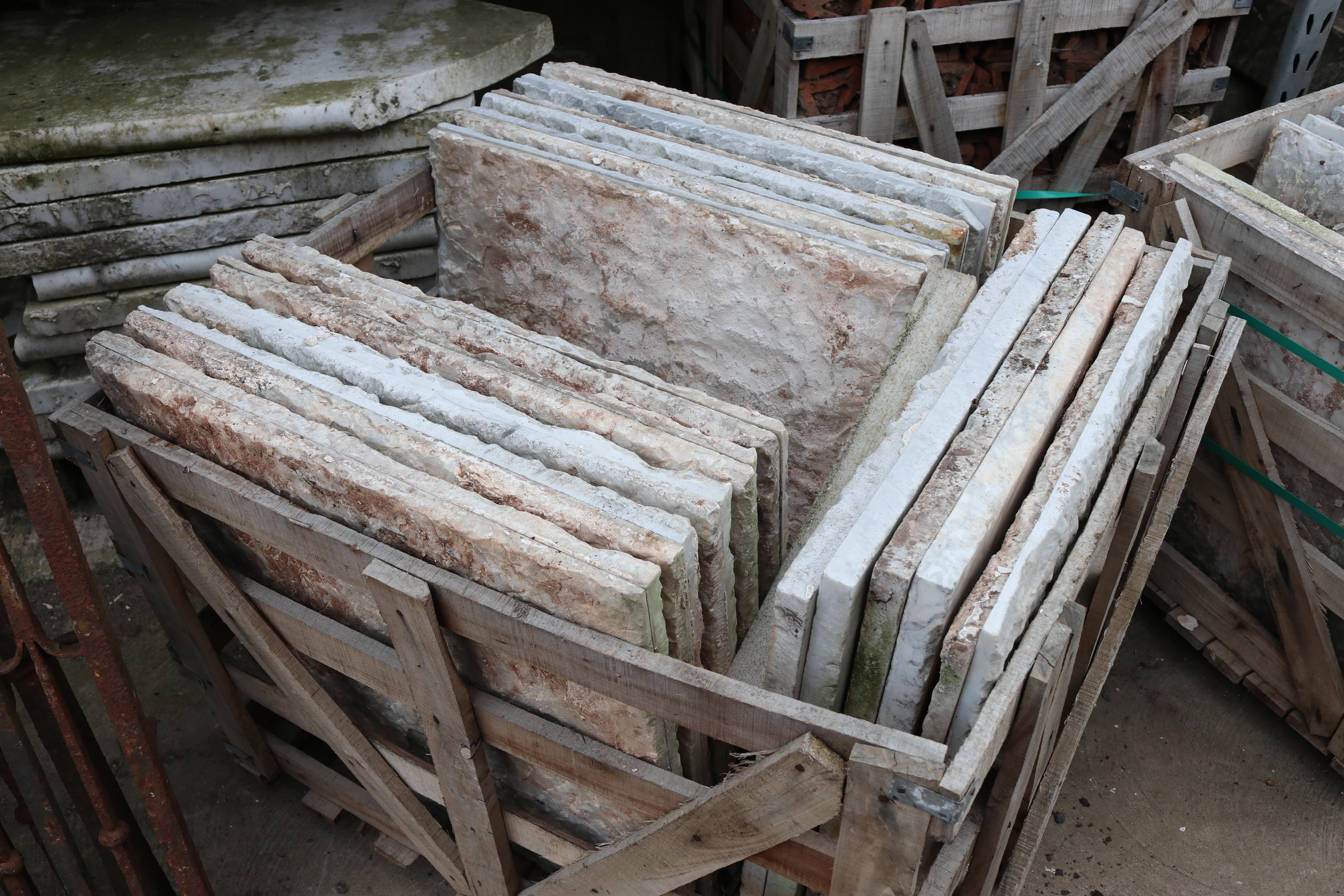 Reclaimed Antique Carrara Marble Floor Tiles 32.8 M2 1
