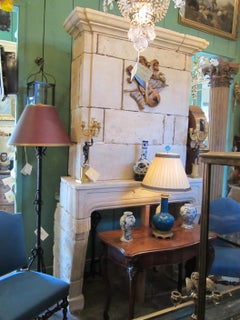 Reclaimed Antique Carved Stone Fireplace Mantle Chimney Surround Los Angeles CA