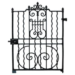 Reclaimed Antique English Cast Iron Side Gate