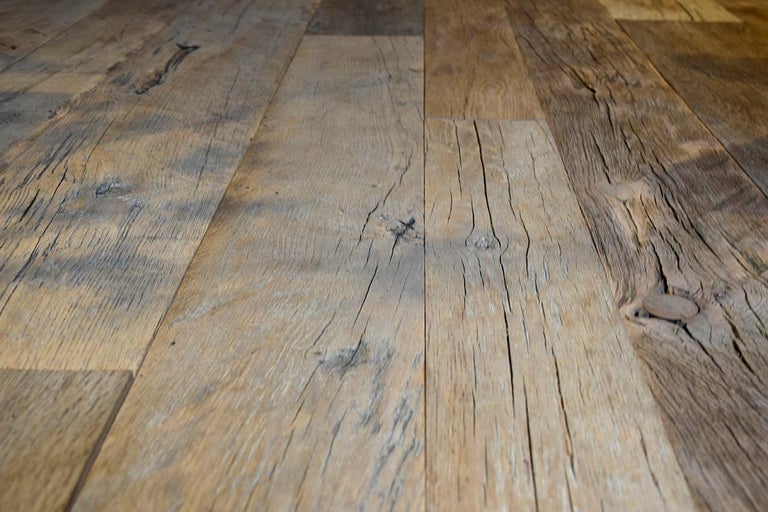 Reclaimed Antique European Oak Wooden Floor Boards 19th Century For Sale At 1stdibs