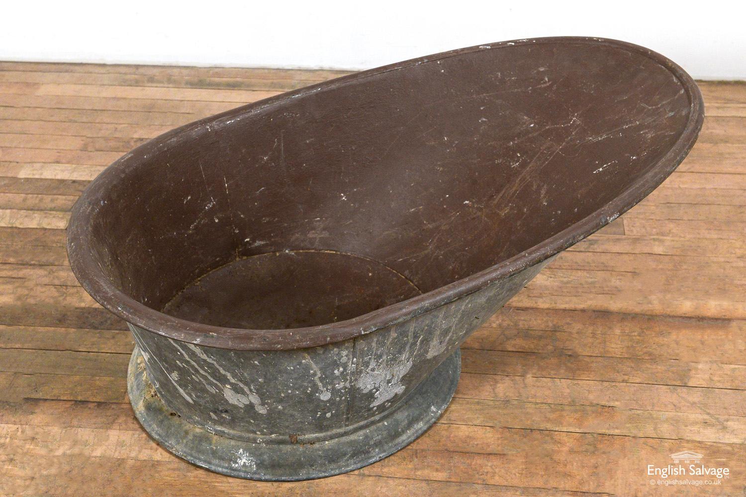 European Reclaimed Antique Hip Baths, 20th Century For Sale