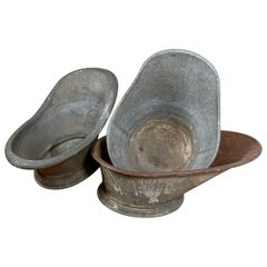 Reclaimed Antique Hip Baths, 20th Century