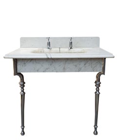 Reclaimed Antique Marble Wash Basin / Sink