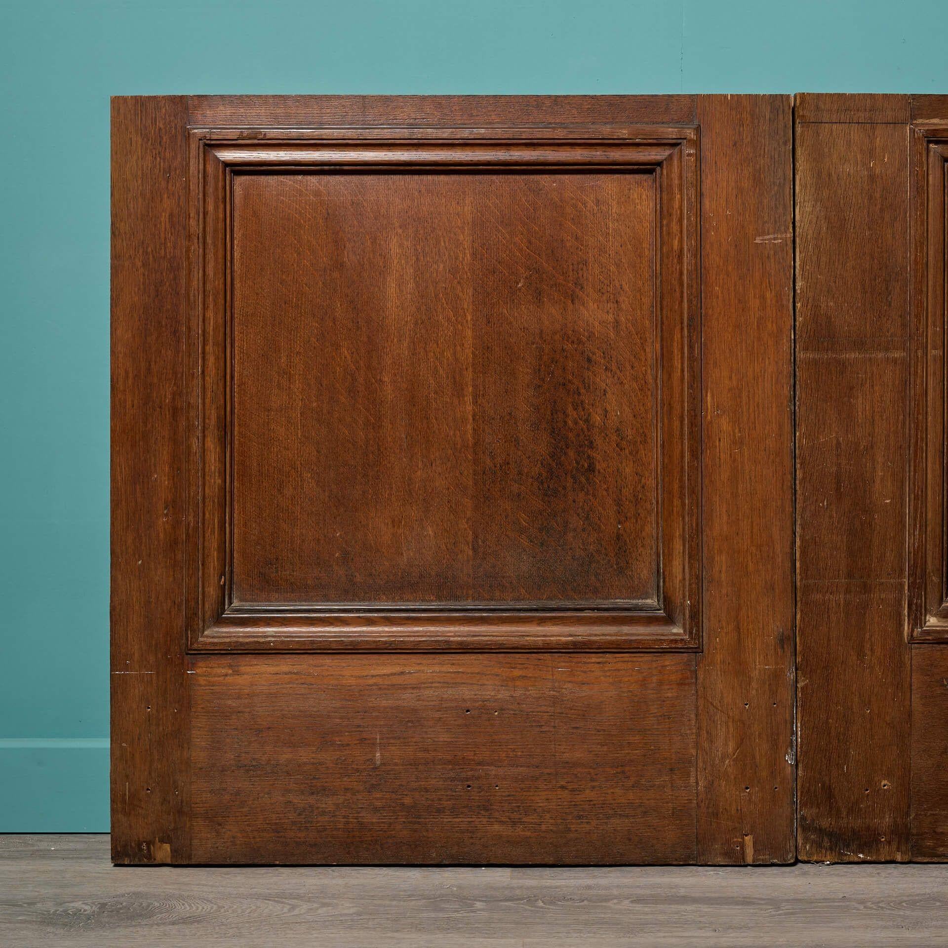Edwardian Reclaimed Antique Oak Bar Front For Sale