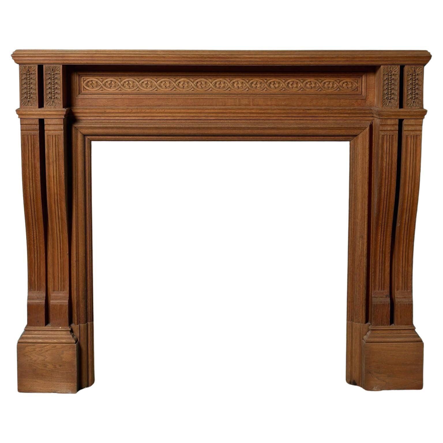 Reclaimed Antique Oak Fire Surround For Sale