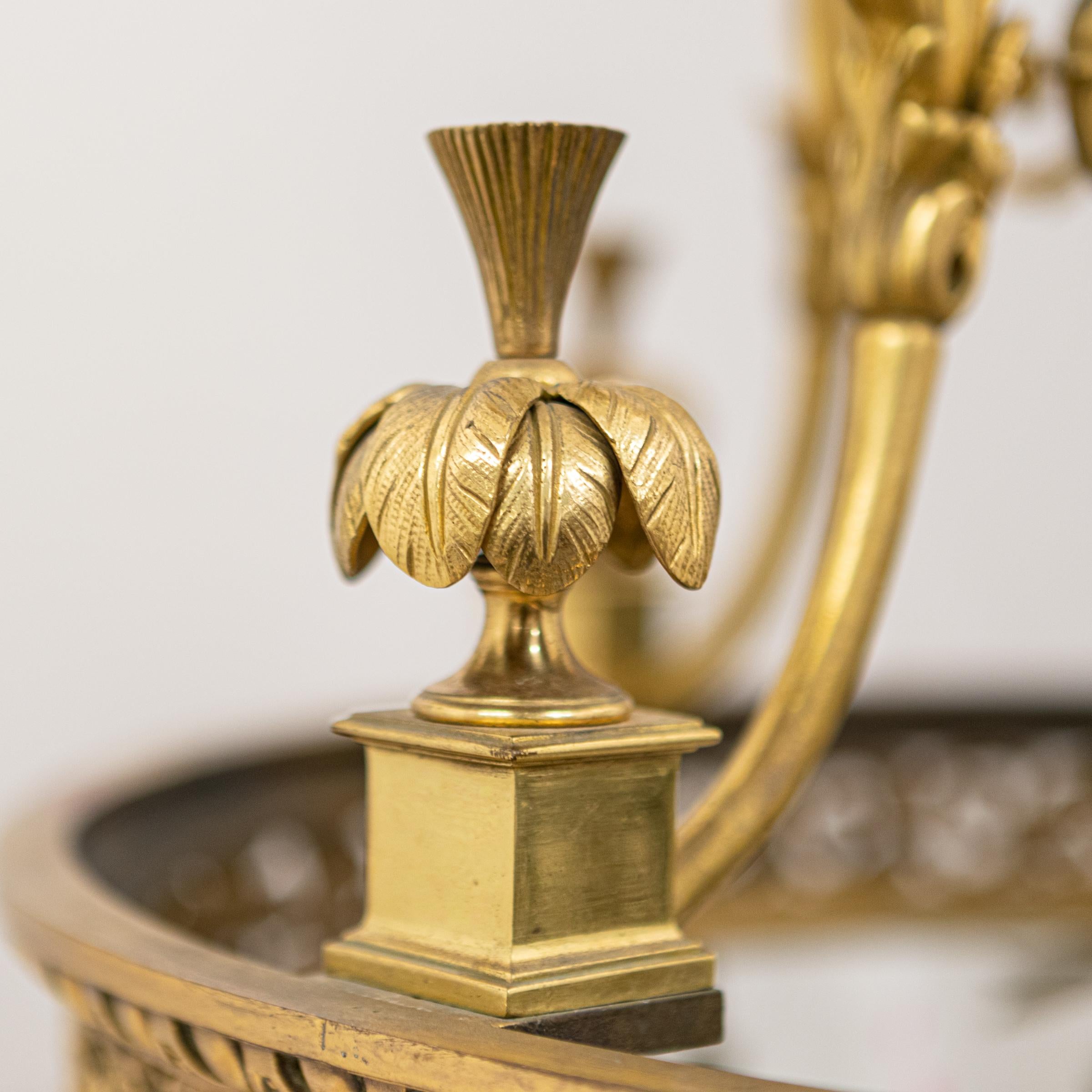 Reclaimed Antique Oversized Ornate French Brass Lantern For Sale 6