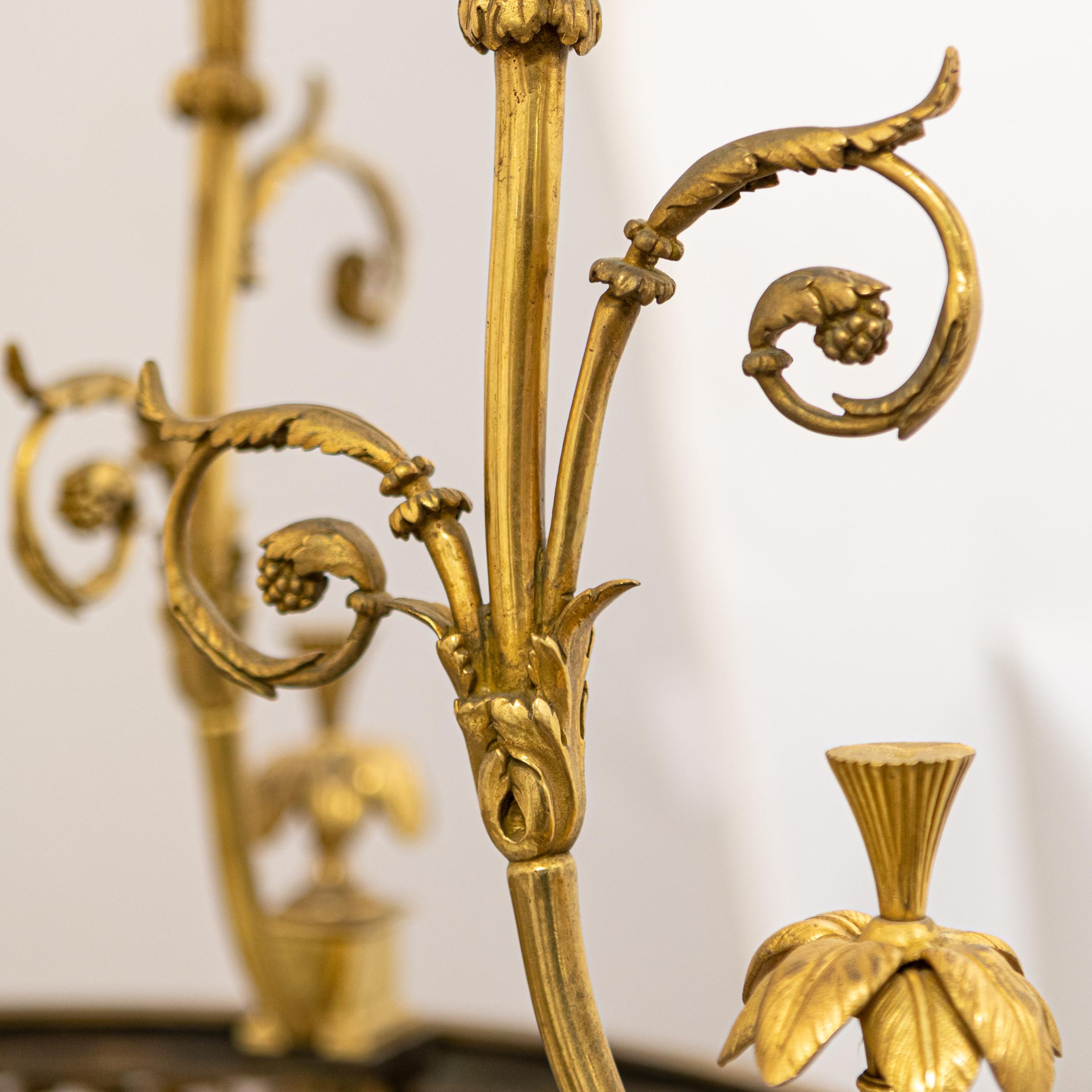 Reclaimed Antique Oversized Ornate French Brass Lantern For Sale 5