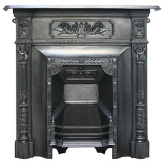 Reclaimed Antique Victorian Cast Iron Bedroom Fireplace