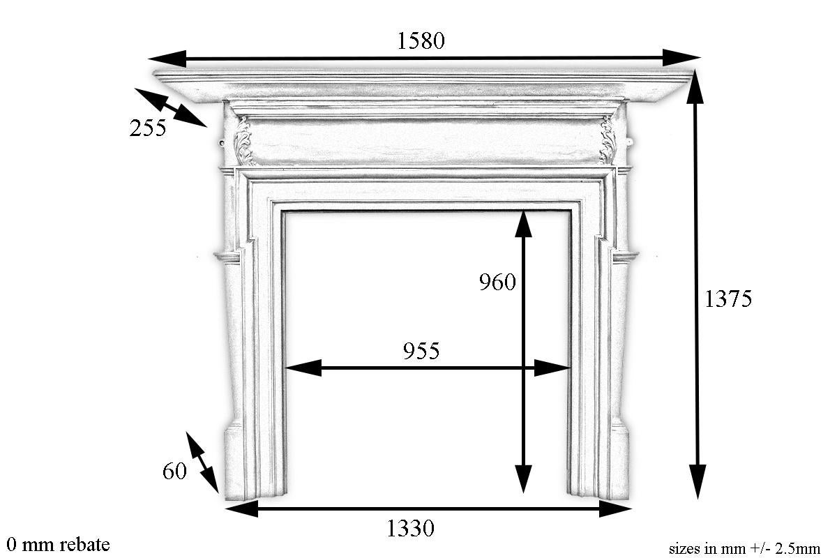 Reclaimed Antique Victorian Cast Iron Fire Surround In Good Condition In Manchester, GB