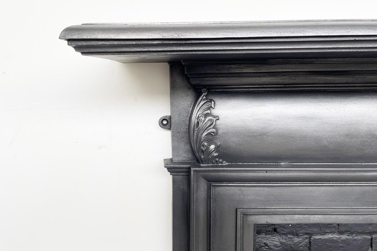 Early 20th Century Reclaimed Antique Victorian Cast Iron Fire Surround