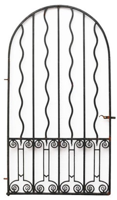 Reclaimed Arched Wrought Iron Gate