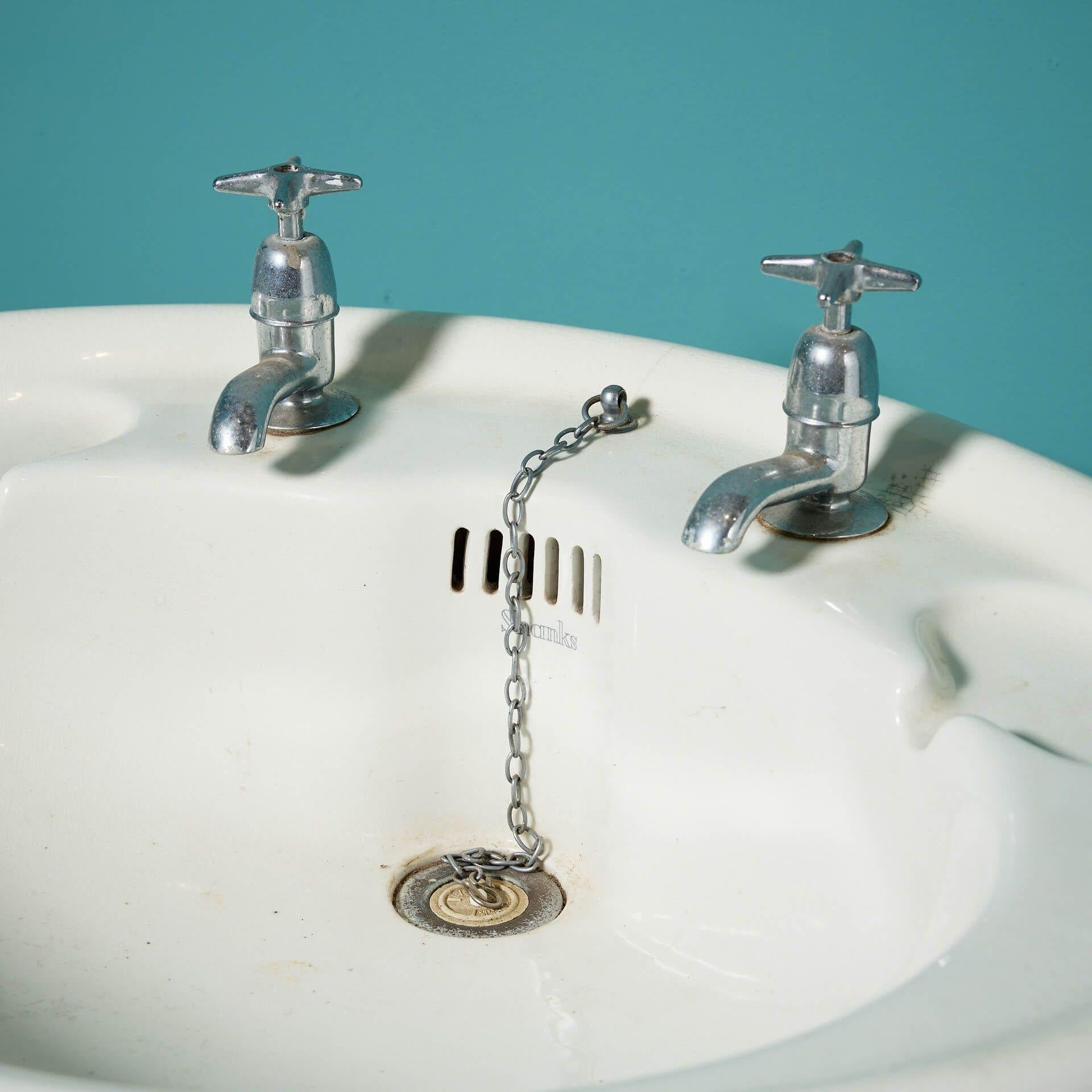 art deco pedestal sink