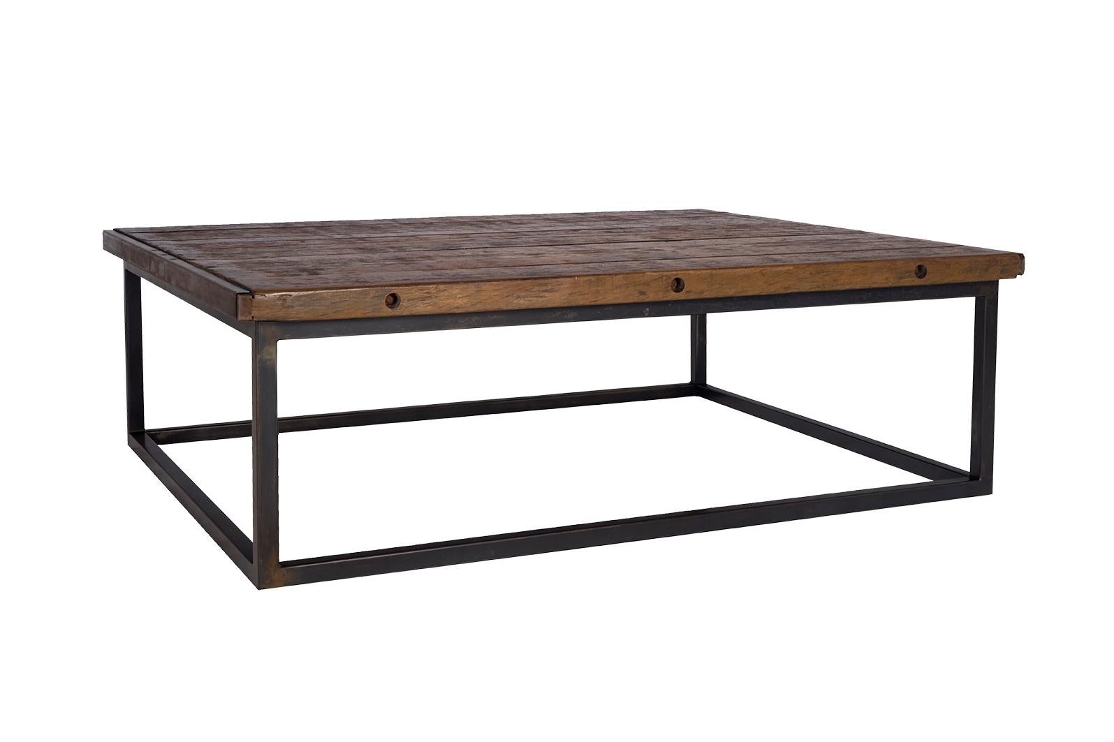 Rustique Table basse en palette de cuisson récupérée en vente