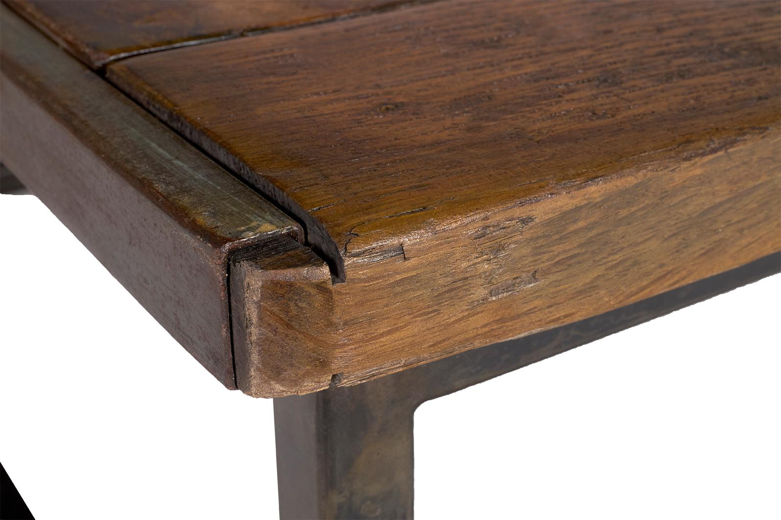 Table basse en palette de cuisson récupérée en vente 2