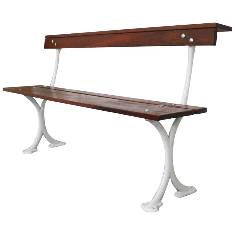 Reclaimed Bandstand Bench Produced by Walter Macfarlane & Co. Glasgow