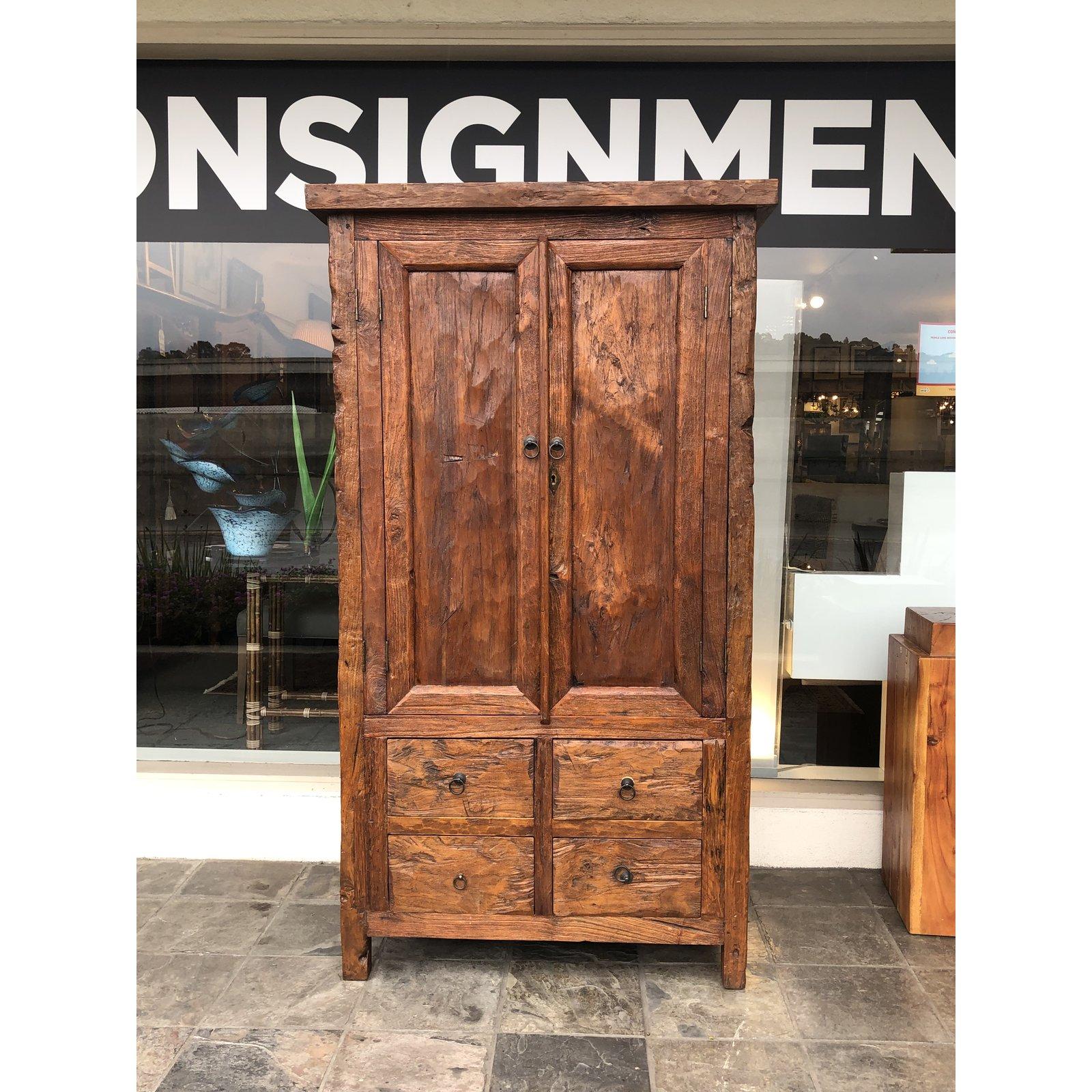 Reclaimed Barn Wood Armoire For Sale at 1stDibs reclaimed wood