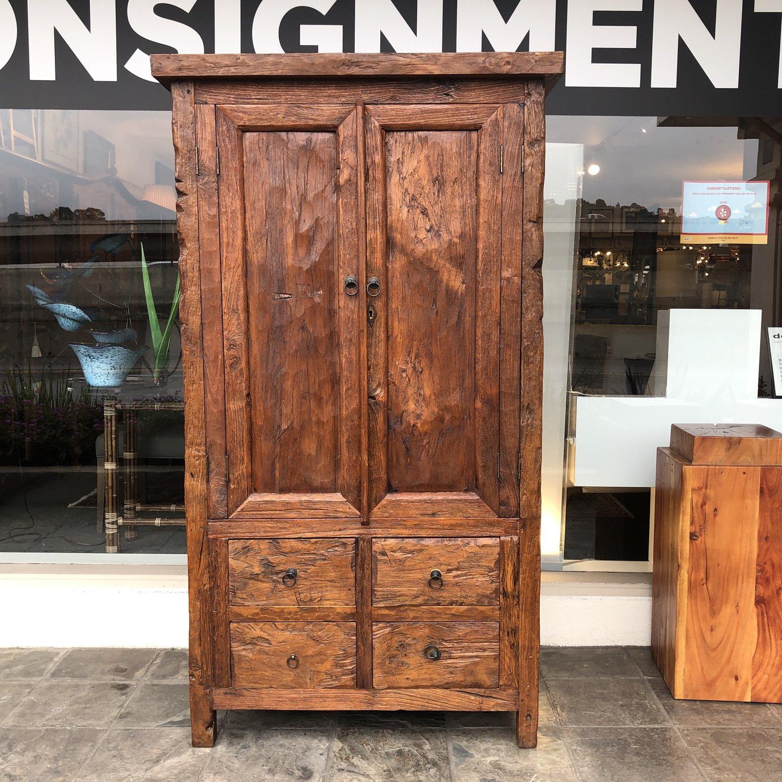 Reclaimed Barn Wood Armoire For Sale at 1stDibs reclaimed wood