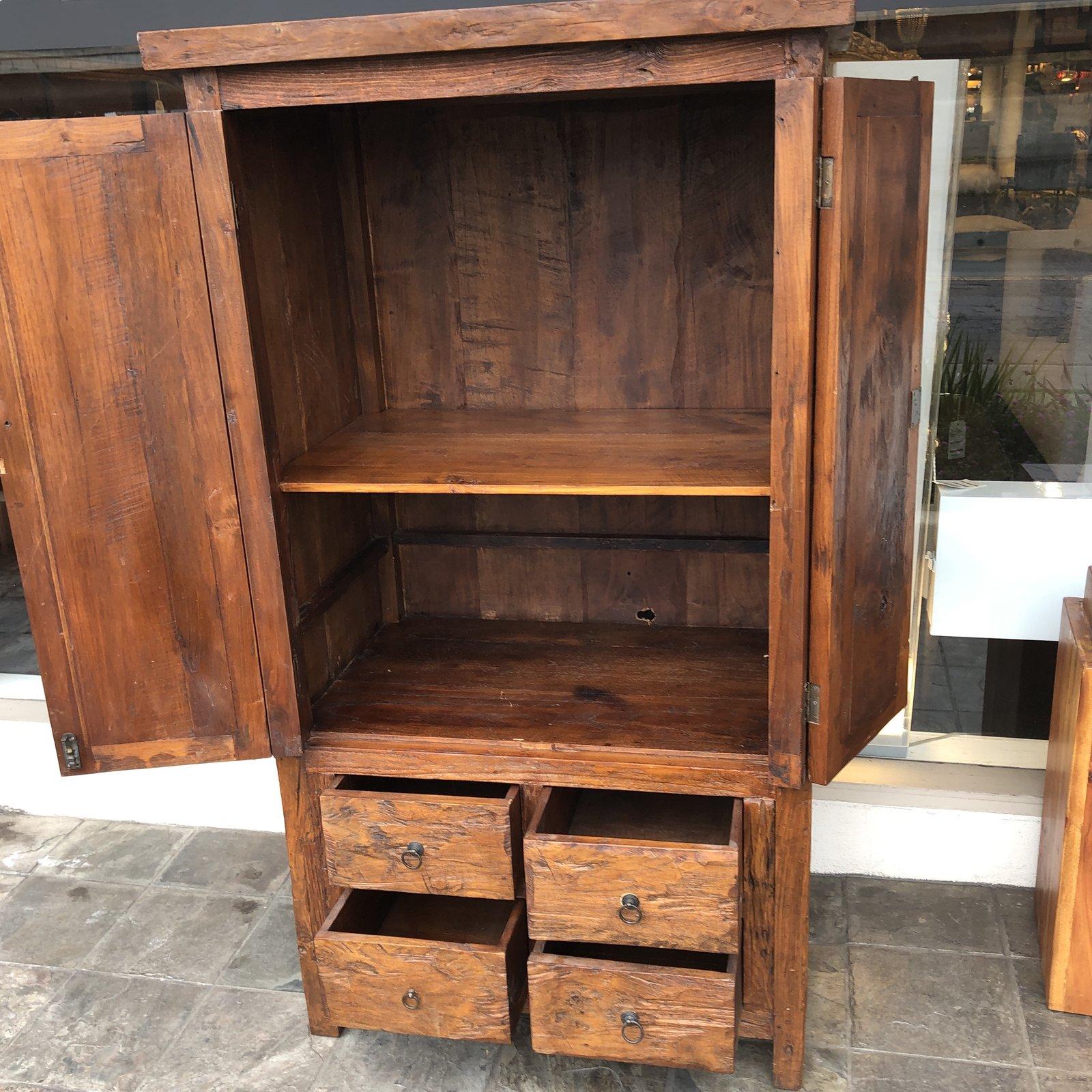 Reclaimed Barn Wood Armoire For Sale at 1stDibs reclaimed wood