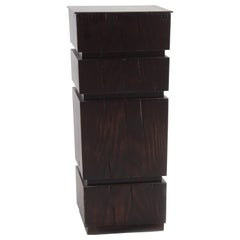 Reclaimed Beam as Side Table with Steel Top