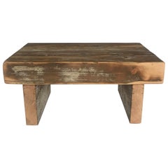 Reclaimed Beam Bench or Low Table