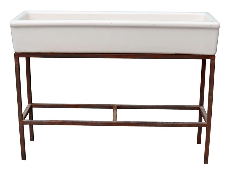 Reclaimed Belfast Trough Sink at 1stDibs reclaimed trough sink