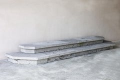 Antique Belgian Bluestone Steps, 19th Century, Durable Garden Design