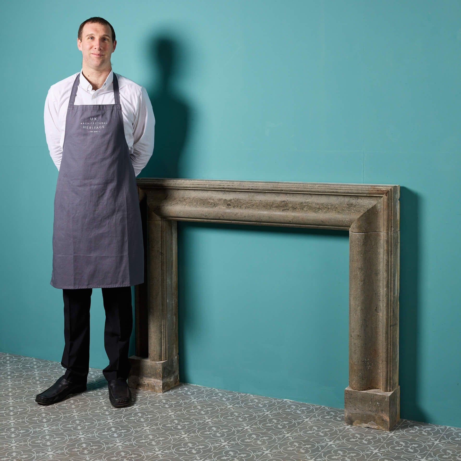 Georgian Reclaimed Bolection Style Limestone Fire Mantel