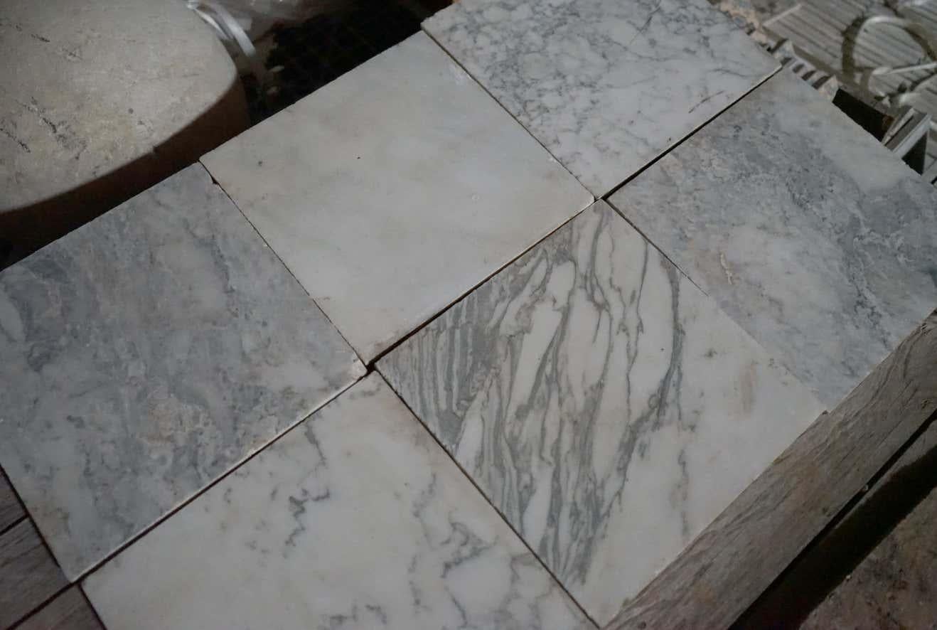 reclaimed marble tile