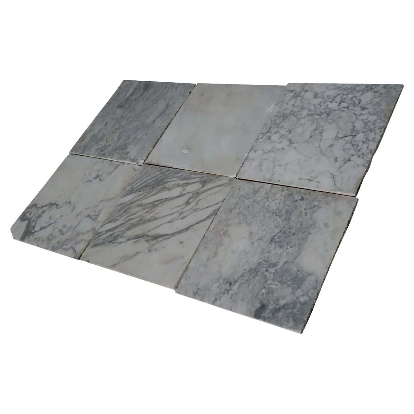 Reclaimed Carrara Marble Tiles Sample For Sale