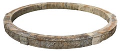 Reclaimed Carved Limestone Circular Pool Surround