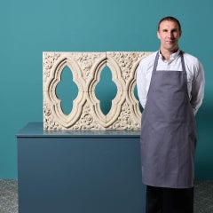 Reclaimed Decorative Carved Limestone Window