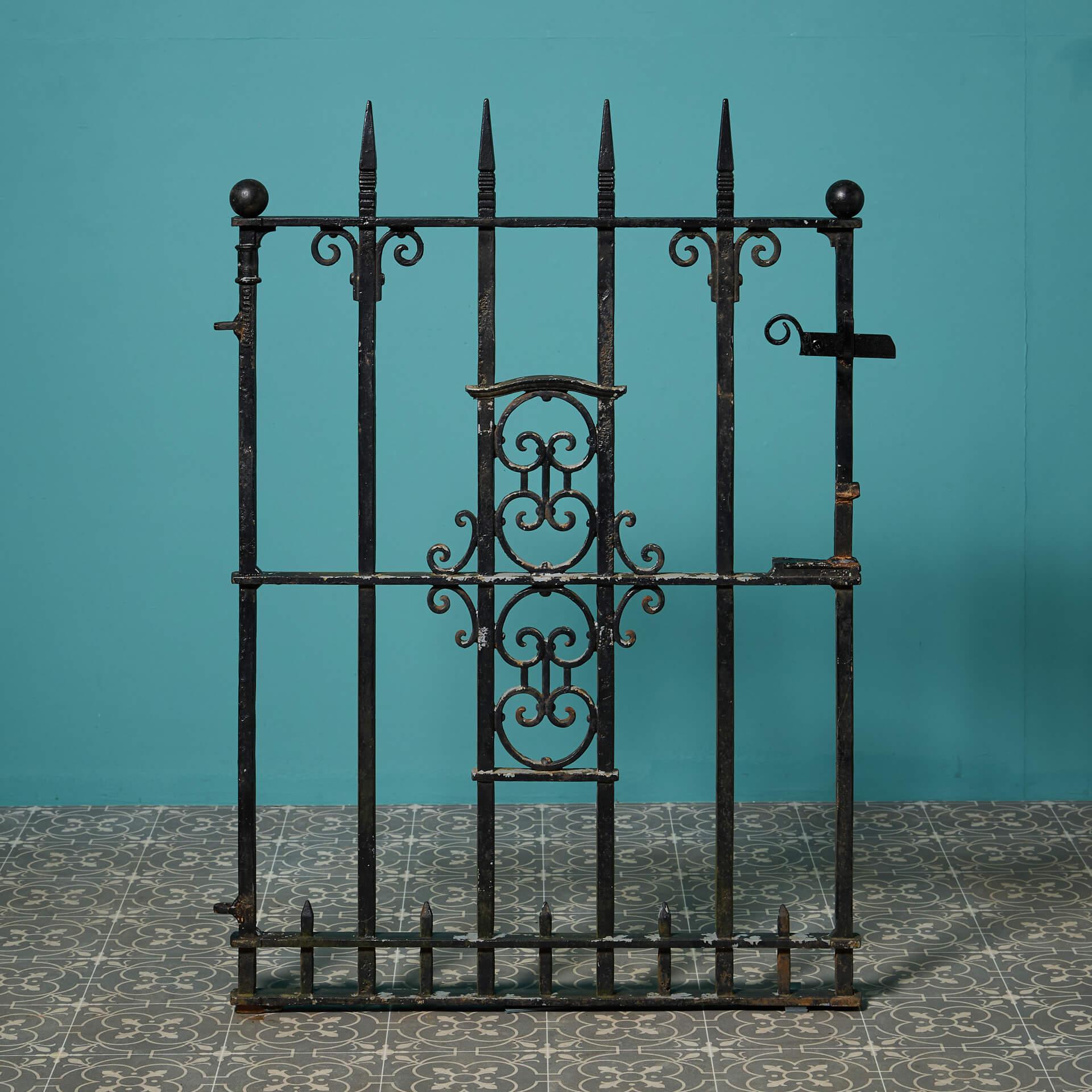 Reclaimed Cast Iron Garden Gate For Sale