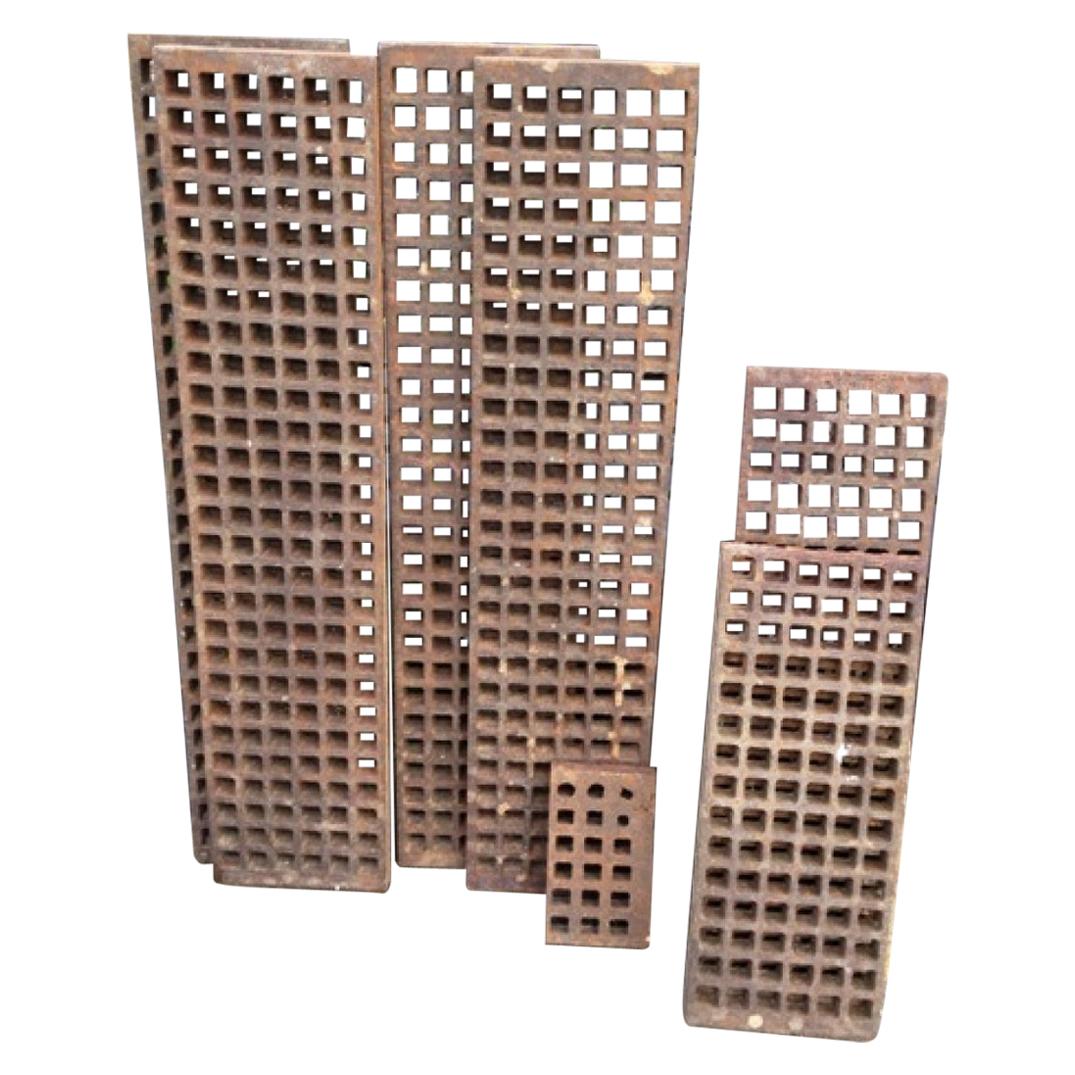 Reclaimed Cast Iron Grating, 20th Century For Sale