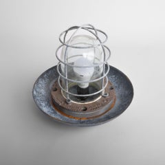 Reclaimed Cast Iron Industrial Flameproof Wellglass Pendant Light By Walsall