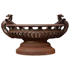 Reclaimed Cast Iron Oval Bowl Grate