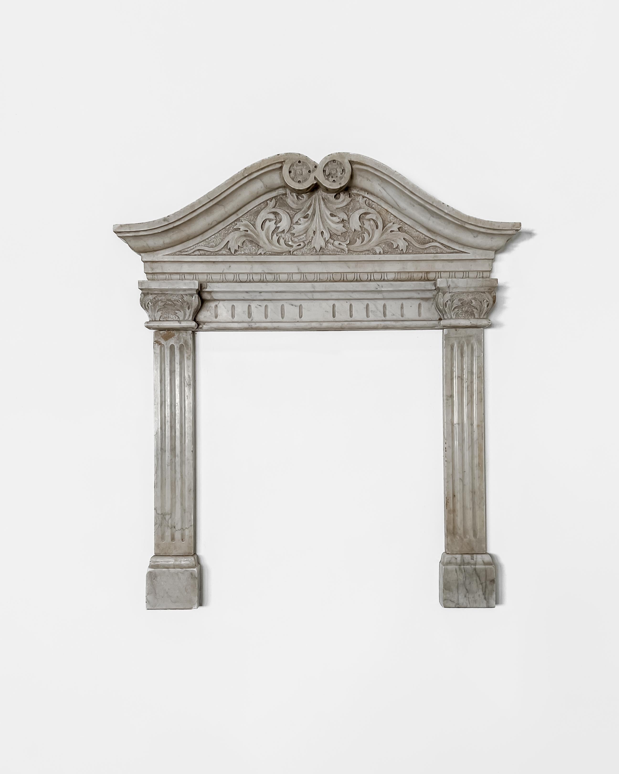 American Reclaimed Catholic Church Marble Surround For Sale