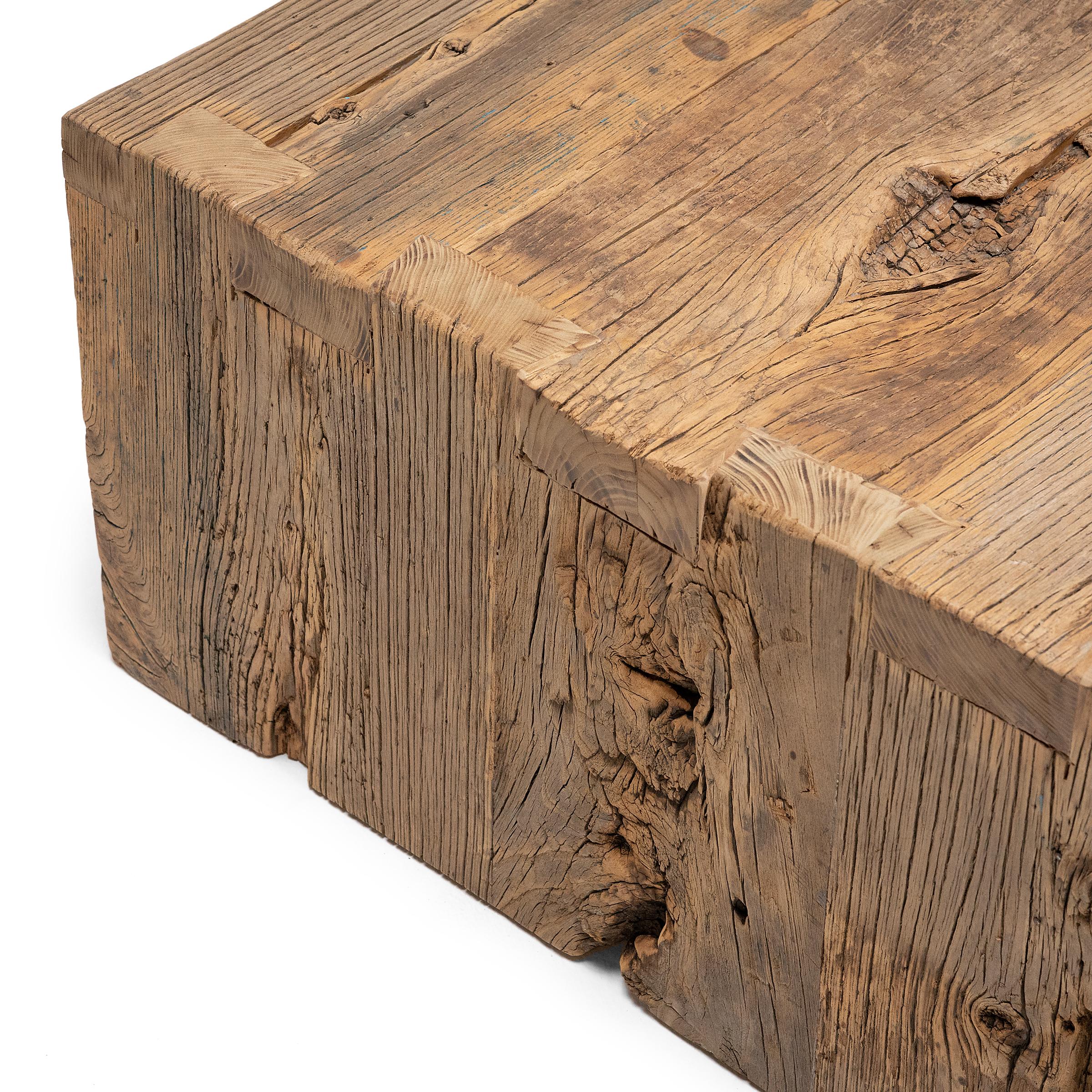 Reclaimed Chinese Elm Coffee Table For Sale 1
