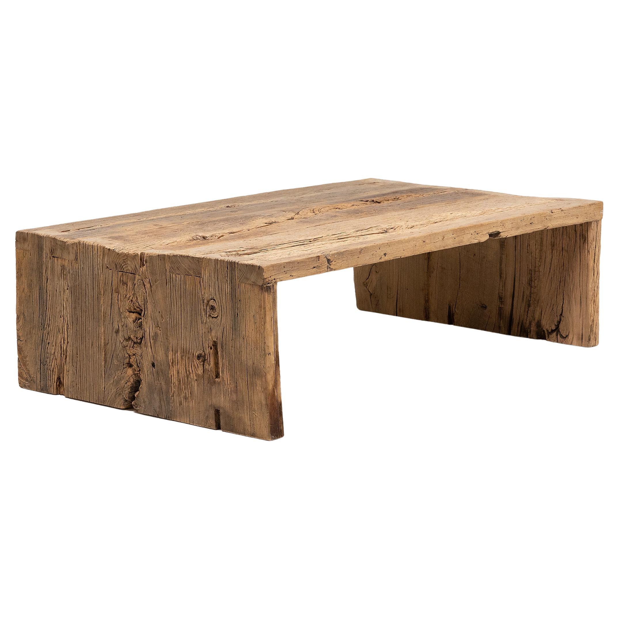 Reclaimed Chinese Elm Coffee Table For Sale