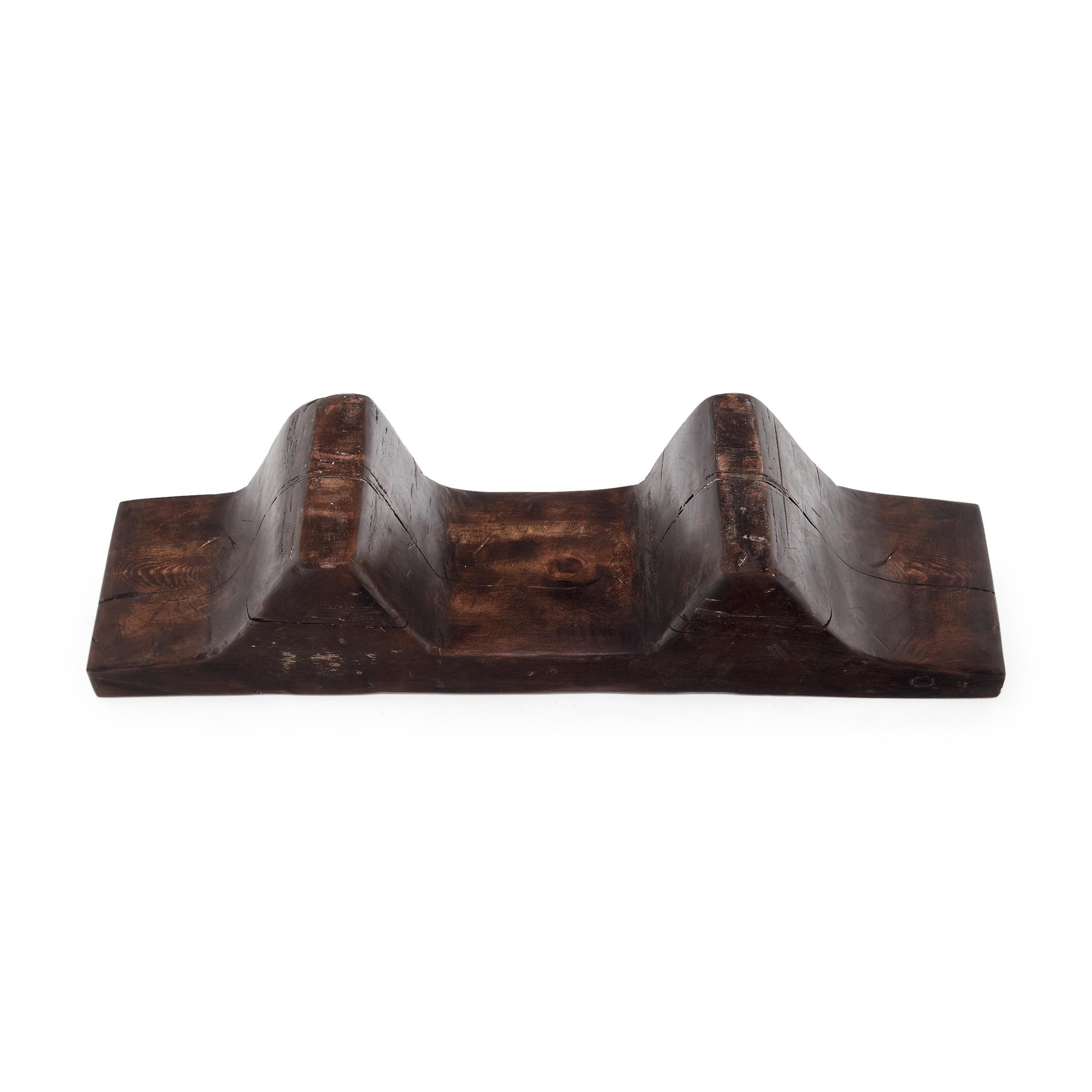 Contemporary Reclaimed Chinese Elm Footrest