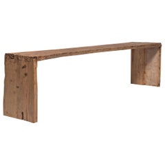 Reclaimed Chinese Elm Waterfall Console Table