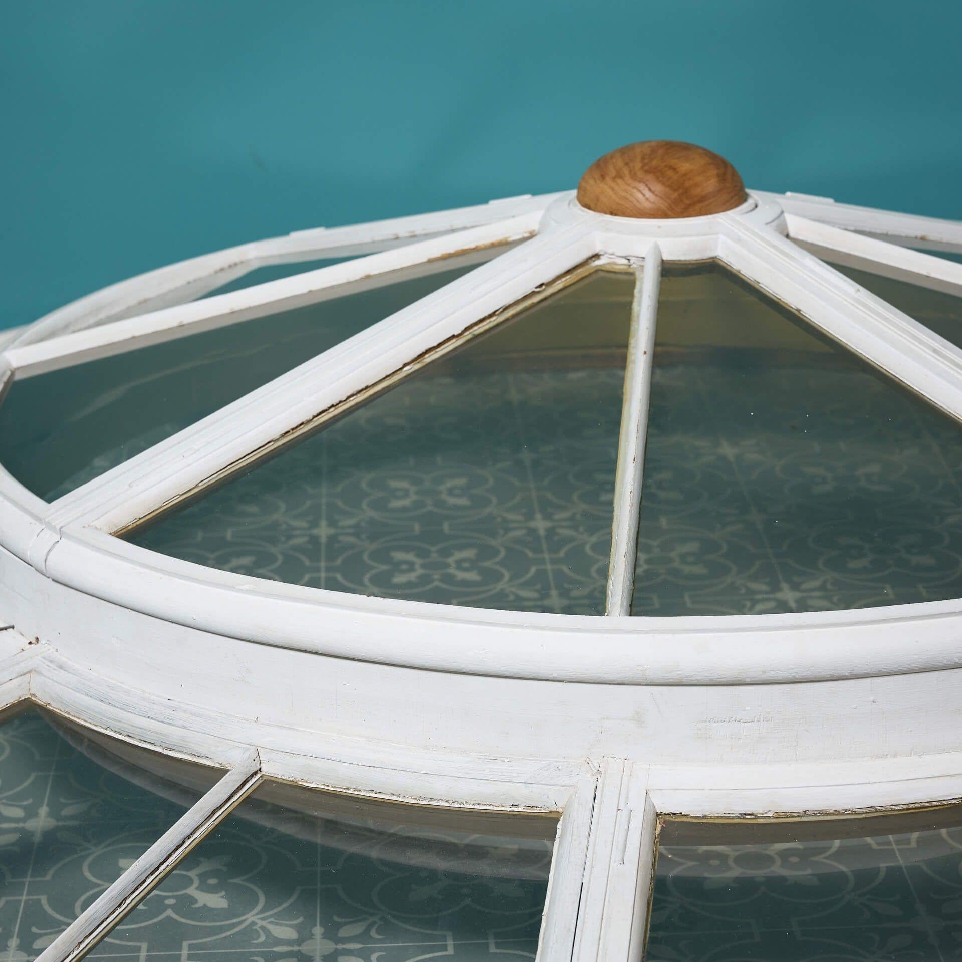 Art Deco Reclaimed Circular Domed Cupola Window from Titanic's Sister Ship RMS Olympic For Sale