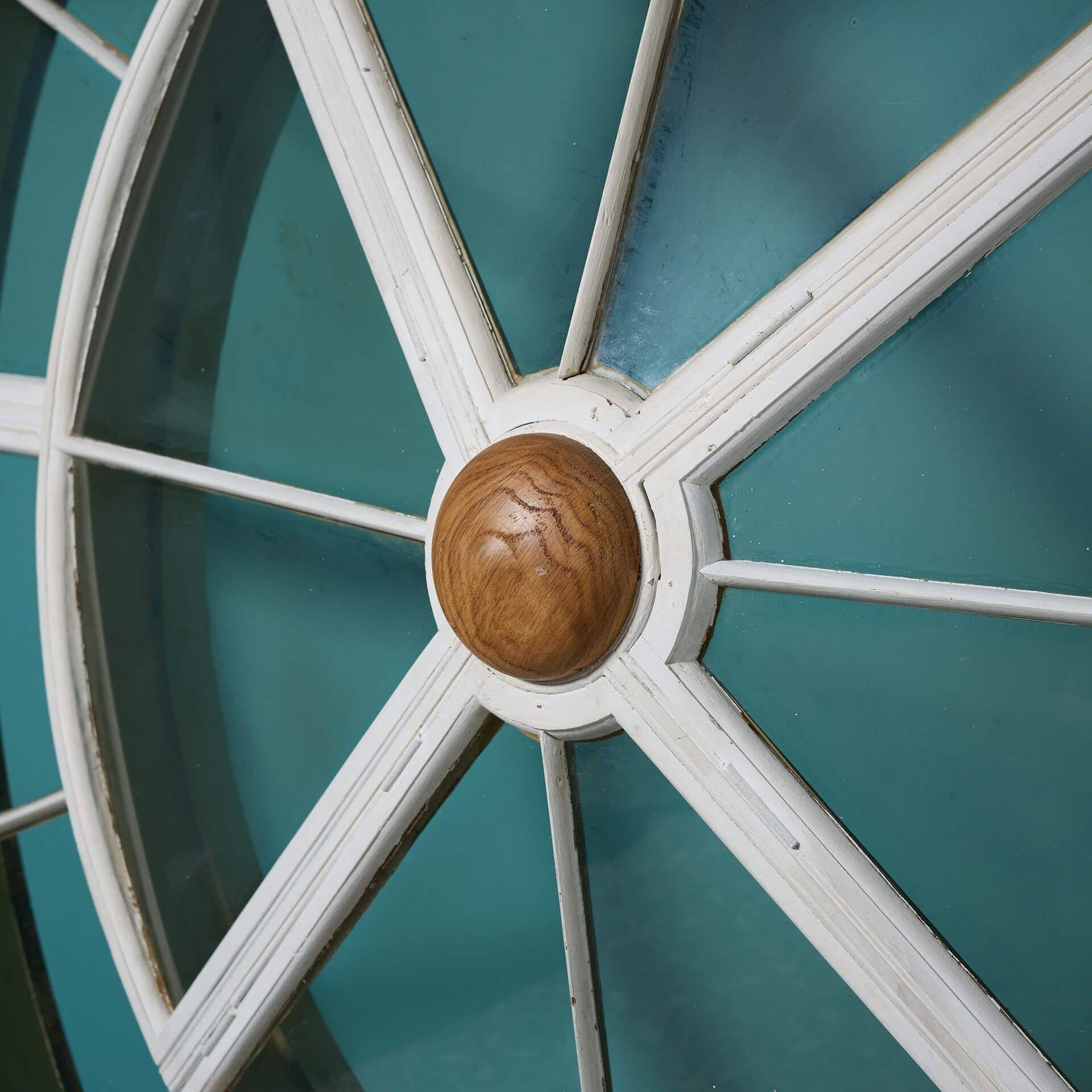 English Reclaimed Circular Domed Cupola Window from Titanic's Sister Ship RMS Olympic For Sale