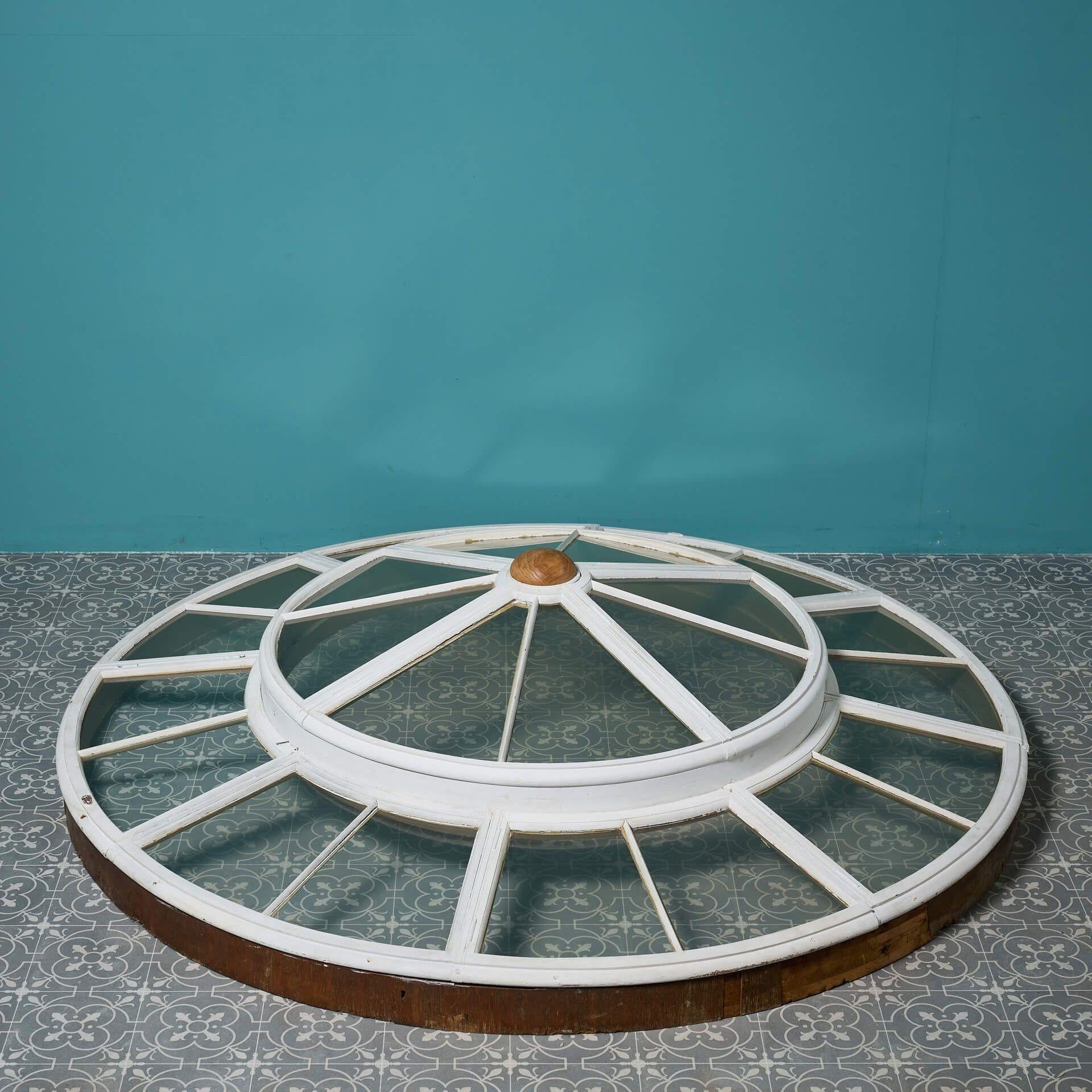 Metal Reclaimed Circular Domed Cupola Window from Titanic's Sister Ship RMS Olympic For Sale