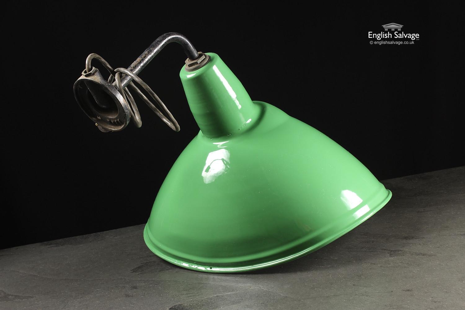 European Reclaimed Conical Enamel Industrial Lights, 20th Century For Sale
